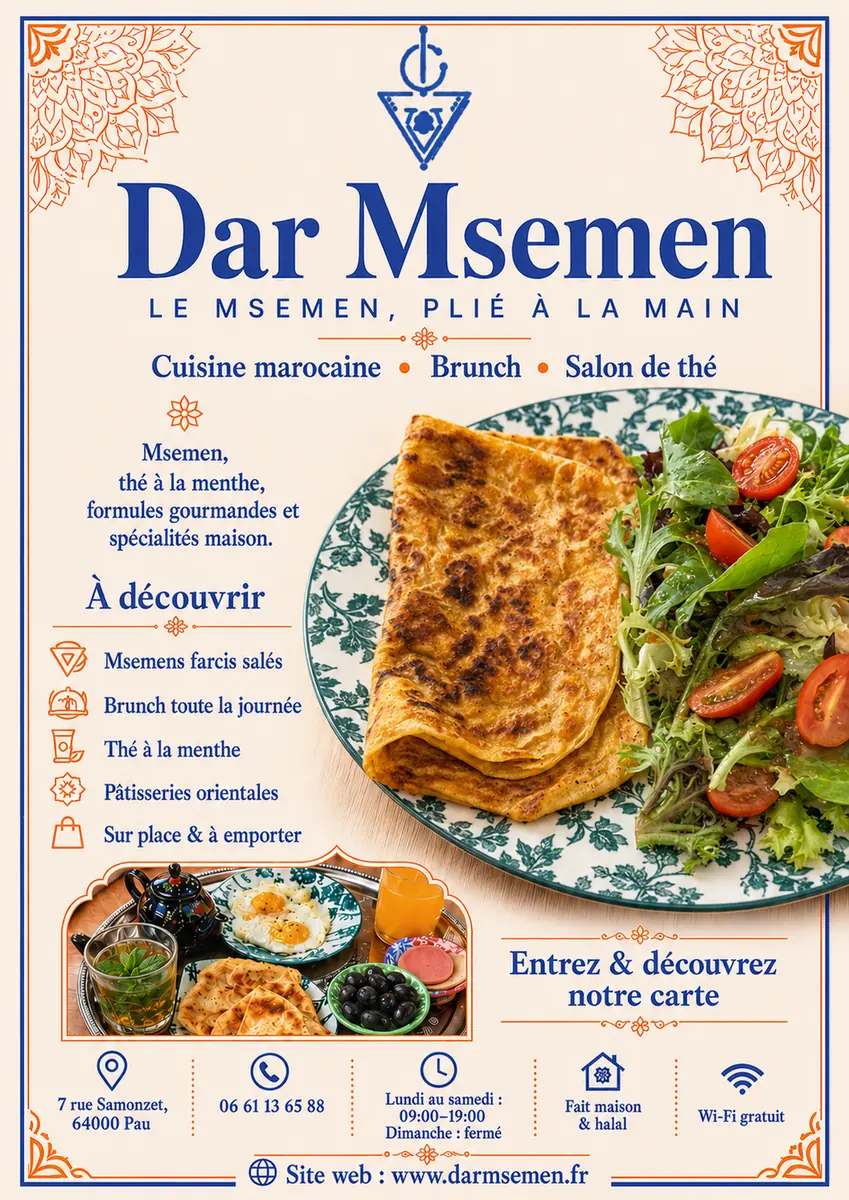 Menu Dar Msemen